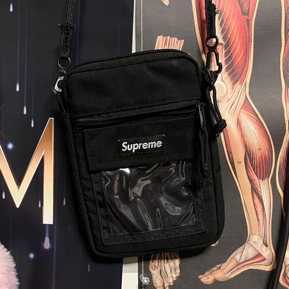 Supreme Black Belt Bag